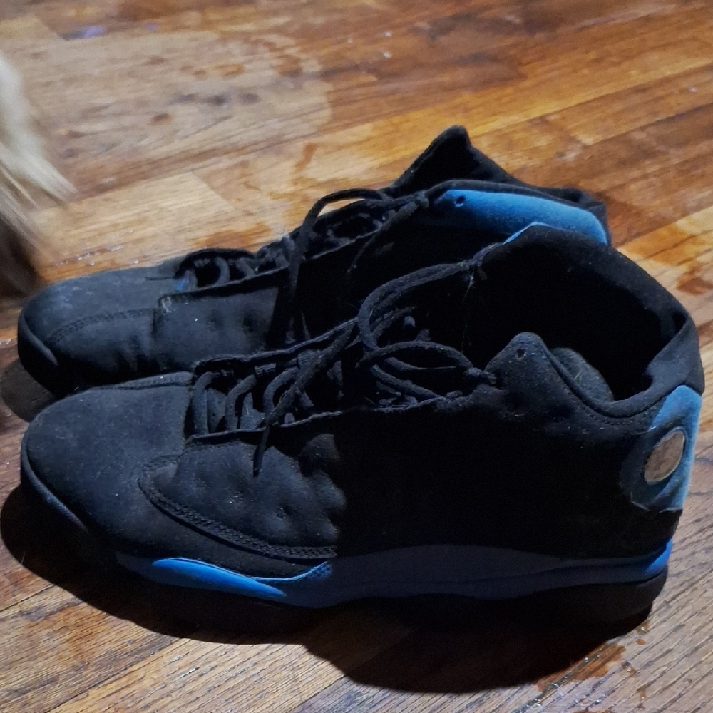 Jordan Black and Blue Sneakers